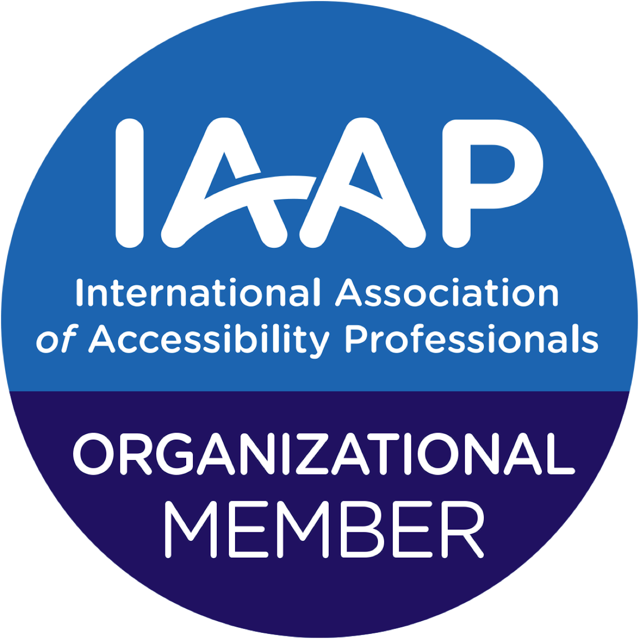 IAAP Organsational badge Certification badge 