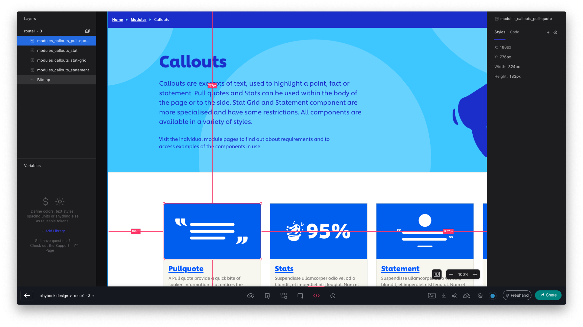 Invision prototype showing work in progress